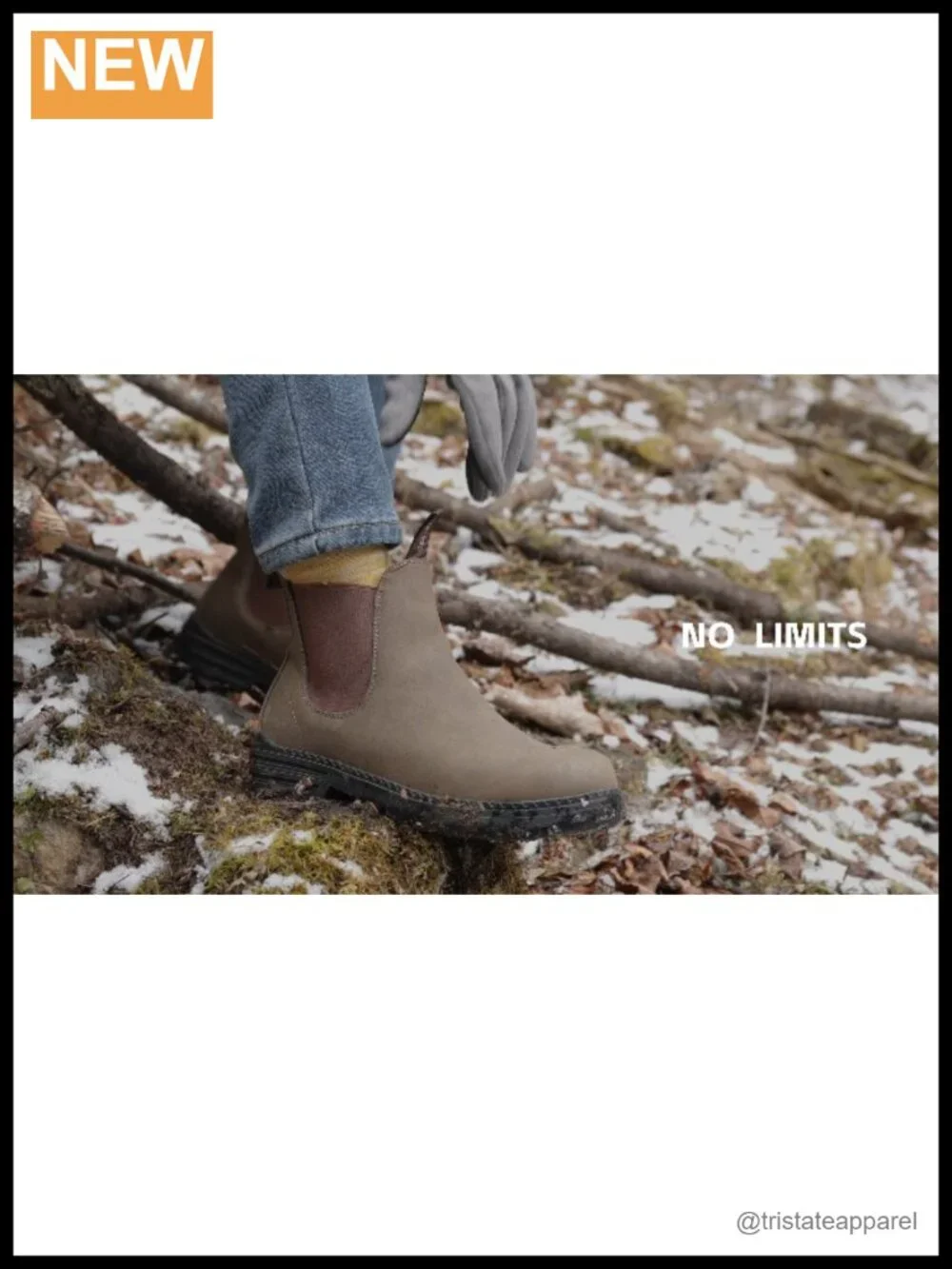 Women's Chelsea Ankle Boots Waterproof Hiking Slip-On Faux Leather